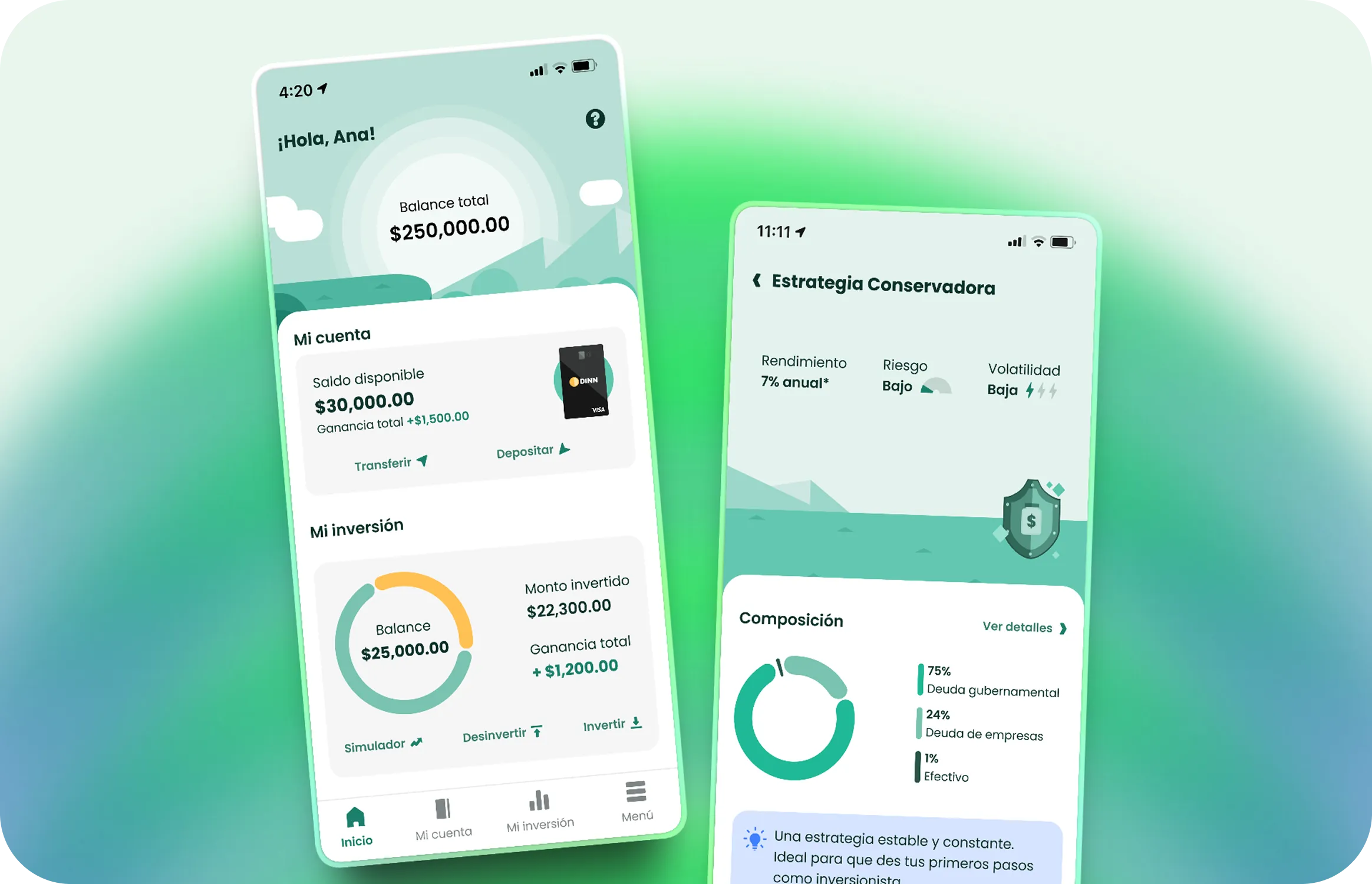 Vista final del producto