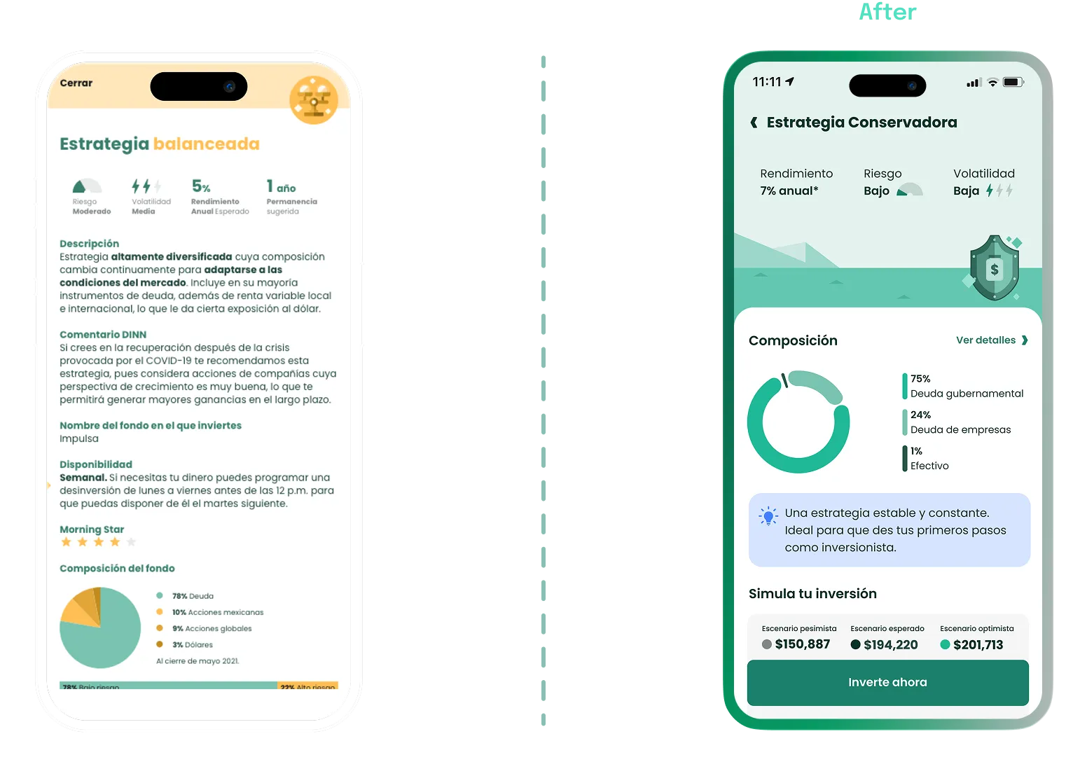Simulador de rendimientos dinámico