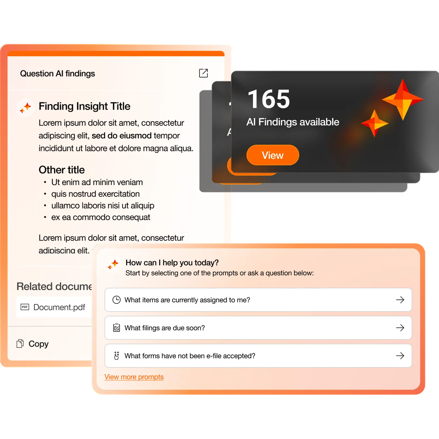 Mockups de Risk Management Tool